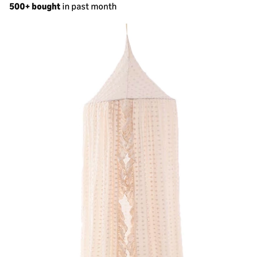 Cream Canopy with Lace Details